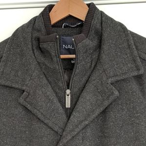 Nautica Mens Coat Charcoal Size Small